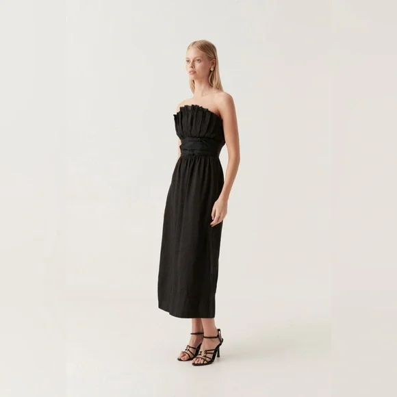 AJE Whisper Knot Waist Midi Dress, Size 4, $625 - Picture 6 of 15